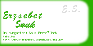 erzsebet smuk business card